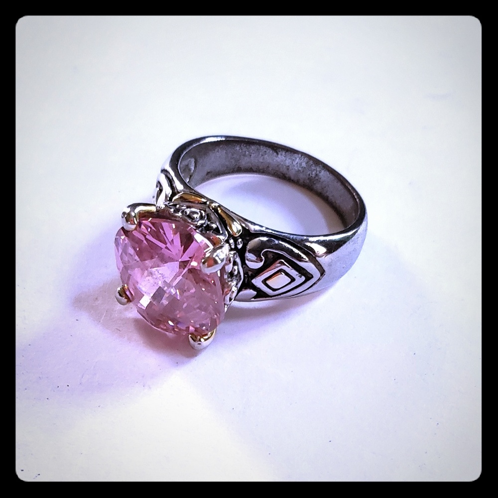 Park Lane Ring w/ Tourmaline-colored Stone sz 8